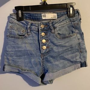 High rise jean shorts